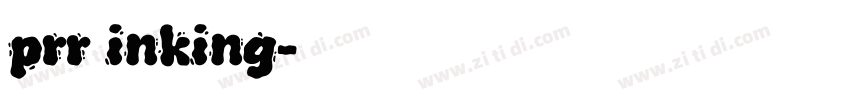 prr inking字体转换